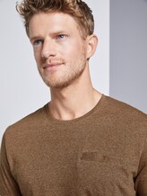 T-Shirt in Melange-Optik - Männer - beige grindle stripe T-Shirt in Melange-Optik - Männer - beige grindle stripe - 9 - TOM TAILOR