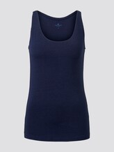 Top mit Spitzenborte - Frauen - Sky Captain Blue Top mit Spitzenborte - Frauen - Sky Captain Blue - 7 - TOM TAILOR