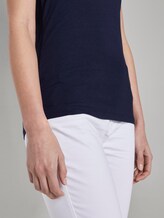 Top mit Spitzenborte - Frauen - Sky Captain Blue Top mit Spitzenborte - Frauen - Sky Captain Blue - 9 - TOM TAILOR
