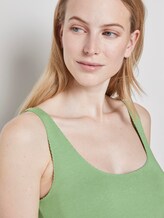 Top mit Spitzenborte - Frauen - sundried turf green Top mit Spitzenborte - Frauen - sundried turf green - 9 - TOM TAILOR