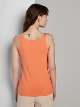 Top mit Spitzenborte - Frauen - fruity melon orange Top mit Spitzenborte - Frauen - fruity melon orange - 2 - TOM TAILOR