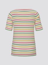 Buntes T-Shirt mit Streifen - Frauen - offwhite multicolor stripe Buntes T-Shirt mit Streifen - Frauen - offwhite multicolor stripe - 8 - TOM TAILOR