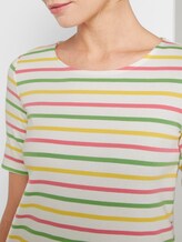 Buntes T-Shirt mit Streifen - Frauen - offwhite multicolor stripe Buntes T-Shirt mit Streifen - Frauen - offwhite multicolor stripe - 9 - TOM TAILOR