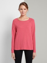 Schlichtes Jersey Langarmshirt - Frauen - charming pink Schlichtes Jersey Langarmshirt - Frauen - charming pink - 1 - TOM TAILOR