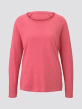 Schlichtes Jersey Langarmshirt - Frauen - charming pink Schlichtes Jersey Langarmshirt - Frauen - charming pink - 7 - TOM TAILOR