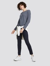 gestreiftes langarmshirt - Frauen - navy stripe structure gestreiftes langarmshirt - Frauen - navy stripe structure - 3 - TOM TAILOR