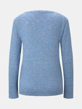 T-shirt mit Knotendetail - Frauen - blue white structure T-shirt mit Knotendetail - Frauen - blue white structure - 8 - TOM TAILOR
