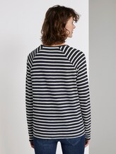 Gestreept shirt met lange mouwen uit jersey - Vrouwen - navy stripe Gestreept shirt met lange mouwen uit jersey - Vrouwen - navy stripe - 2 - TOM TAILOR