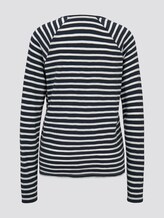 Gestreept shirt met lange mouwen uit jersey - Vrouwen - navy stripe Gestreept shirt met lange mouwen uit jersey - Vrouwen - navy stripe - 8 - TOM TAILOR