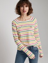Gestreiftes Jersey Langarmshirt - Frauen - offwhite multicolor stripe Gestreiftes Jersey Langarmshirt - Frauen - offwhite multicolor stripe - 5 - TOM TAILOR
