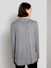 Blusenshirt mit Zierknopfleiste - Frauen - Smooth Grey Blusenshirt mit Zierknopfleiste - Frauen - Smooth Grey - 2 - TOM TAILOR
