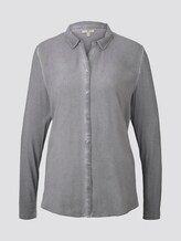 Blusenshirt mit Zierknopfleiste - Frauen - Smooth Grey Blusenshirt mit Zierknopfleiste - Frauen - Smooth Grey - 7 - TOM TAILOR