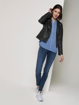 Blusenshirt mit Zierknopfleiste - Frauen - sea blue Blusenshirt mit Zierknopfleiste - Frauen - sea blue - 3 - TOM TAILOR