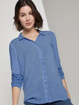 Blusenshirt mit Zierknopfleiste - Frauen - sea blue Blusenshirt mit Zierknopfleiste - Frauen - sea blue - 5 - TOM TAILOR