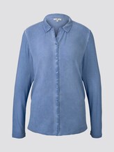 Blusenshirt mit Zierknopfleiste - Frauen - sea blue Blusenshirt mit Zierknopfleiste - Frauen - sea blue - 7 - TOM TAILOR