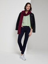 Blouse top with a decorative button tab - Women - sundried turf green Blouse top with a decorative button tab - Women - sundried turf green - 3 - TOM TAILOR