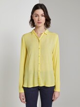Blusenshirt mit Zierknopfleiste - Frauen - jasmine yellow Blusenshirt mit Zierknopfleiste - Frauen - jasmine yellow - 1 - TOM TAILOR