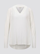 Blusenshirt mit V-Ausschnitt - Frauen - Whisper White Blusenshirt mit V-Ausschnitt - Frauen - Whisper White - 7 - TOM TAILOR