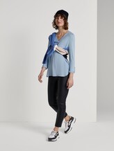 Blusenshirt mit V-Ausschnitt - Frauen - Kentucky Blue Blusenshirt mit V-Ausschnitt - Frauen - Kentucky Blue - 3 - TOM TAILOR