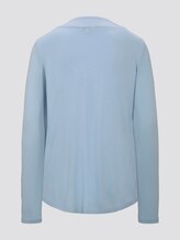 Blusenshirt mit V-Ausschnitt - Frauen - Kentucky Blue Blusenshirt mit V-Ausschnitt - Frauen - Kentucky Blue - 8 - TOM TAILOR