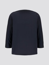 T-Shirt mit U-Boot-Ausschnitt - Frauen - Sky Captain Blue T-Shirt mit U-Boot-Ausschnitt - Frauen - Sky Captain Blue - 7 - TOM TAILOR