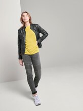 T-Shirt mit U-Boot-Ausschnitt - Frauen - jasmine yellow T-Shirt mit U-Boot-Ausschnitt - Frauen - jasmine yellow - 3 - TOM TAILOR