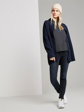 Gestreiftes Ottoman Sweatshirt - Frauen - navy horizontal stripe Gestreiftes Ottoman Sweatshirt - Frauen - navy horizontal stripe - 3 - TOM TAILOR