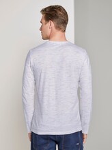 schlichtes Langarmshirt - Männer - offwhite multi inject schlichtes Langarmshirt - Männer - offwhite multi inject - 2 - TOM TAILOR