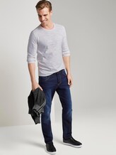 schlichtes Langarmshirt - Männer - offwhite multi inject schlichtes Langarmshirt - Männer - offwhite multi inject - 3 - TOM TAILOR