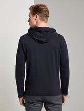 Langarmshirt mit Kapuze - Männer - Knitted Navy Langarmshirt mit Kapuze - Männer - Knitted Navy - 2 - TOM TAILOR