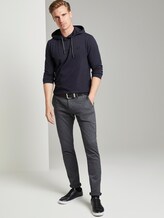 Langarmshirt mit Kapuze - Männer - Knitted Navy Langarmshirt mit Kapuze - Männer - Knitted Navy - 3 - TOM TAILOR