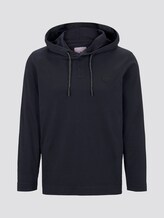 Langarmshirt mit Kapuze - Männer - Knitted Navy Langarmshirt mit Kapuze - Männer - Knitted Navy - 7 - TOM TAILOR