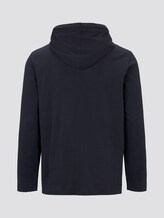 Langarmshirt mit Kapuze - Männer - Knitted Navy Langarmshirt mit Kapuze - Männer - Knitted Navy - 8 - TOM TAILOR