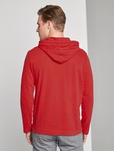Langarmshirt mit Kapuze - Männer - brilliant red Langarmshirt mit Kapuze - Männer - brilliant red - 2 - TOM TAILOR