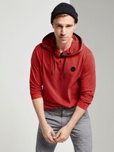 Langarmshirt mit Kapuze - Männer - brilliant red Langarmshirt mit Kapuze - Männer - brilliant red - 5 - TOM TAILOR