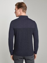 Poloshirt - Männer - navy grindle stripe Poloshirt - Männer - navy grindle stripe - 2 - TOM TAILOR