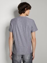 Gestreiftes Henley-T-Shirt - Männer - tarmac grey yarndye stripe Gestreiftes Henley-T-Shirt - Männer - tarmac grey yarndye stripe - 2 - TOM TAILOR