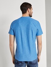Gestreiftes Henley-T-Shirt - Männer - blue fine stripe Gestreiftes Henley-T-Shirt - Männer - blue fine stripe - 2 - TOM TAILOR