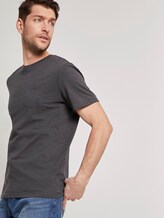 Meliertes T-Shirt mit Bio-Baumwolle - Männer - Tarmac Grey Meliertes T-Shirt mit Bio-Baumwolle - Männer - Tarmac Grey - 5 - TOM TAILOR