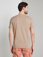Meliertes T-Shirt mit Bio-Baumwolle - Männer - Silver Ecru Meliertes T-Shirt mit Bio-Baumwolle - Männer - Silver Ecru - 2 - TOM TAILOR