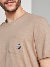 Meliertes T-Shirt mit Bio-Baumwolle - Männer - Silver Ecru Meliertes T-Shirt mit Bio-Baumwolle - Männer - Silver Ecru - 9 - TOM TAILOR