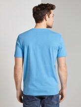 Meliertes T-Shirt mit Bio-Baumwolle - Männer - soft cloud blue Meliertes T-Shirt mit Bio-Baumwolle - Männer - soft cloud blue - 2 - TOM TAILOR