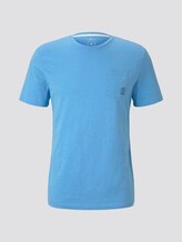 Meliertes T-Shirt mit Bio-Baumwolle - Männer - soft cloud blue Meliertes T-Shirt mit Bio-Baumwolle - Männer - soft cloud blue - 7 - TOM TAILOR