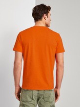 Meliertes T-Shirt mit Bio-Baumwolle - Männer - true orange Meliertes T-Shirt mit Bio-Baumwolle - Männer - true orange - 2 - TOM TAILOR