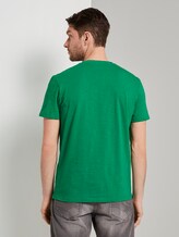 Meliertes T-Shirt mit Bio-Baumwolle - Männer - jolly green Meliertes T-Shirt mit Bio-Baumwolle - Männer - jolly green - 2 - TOM TAILOR