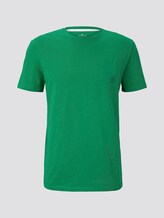 Meliertes T-Shirt mit Bio-Baumwolle - Männer - jolly green Meliertes T-Shirt mit Bio-Baumwolle - Männer - jolly green - 7 - TOM TAILOR