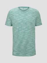Basic Two-Tone T-Shirt - Männer - green offwhite streaky inject Basic Two-Tone T-Shirt - Männer - green offwhite streaky inject - 7 - TOM TAILOR