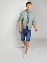 T-Shirt mit Allover-Print - Männer - dark blue palm leaf design T-Shirt mit Allover-Print - Männer - dark blue palm leaf design - 3 - TOM TAILOR