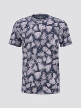T-Shirt mit Allover-Print - Männer - dark blue palm leaf design T-Shirt mit Allover-Print - Männer - dark blue palm leaf design - 7 - TOM TAILOR