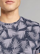 T-Shirt mit Allover-Print - Männer - dark blue palm leaf design T-Shirt mit Allover-Print - Männer - dark blue palm leaf design - 9 - TOM TAILOR